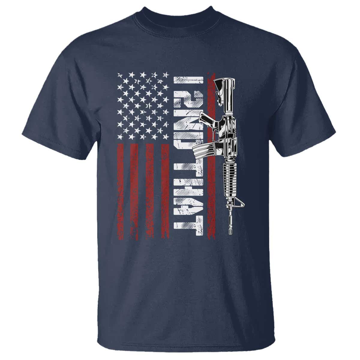 Gun Rights Patriotic T Shirt I 2nd That Second Amendment Pro Gun American Flag