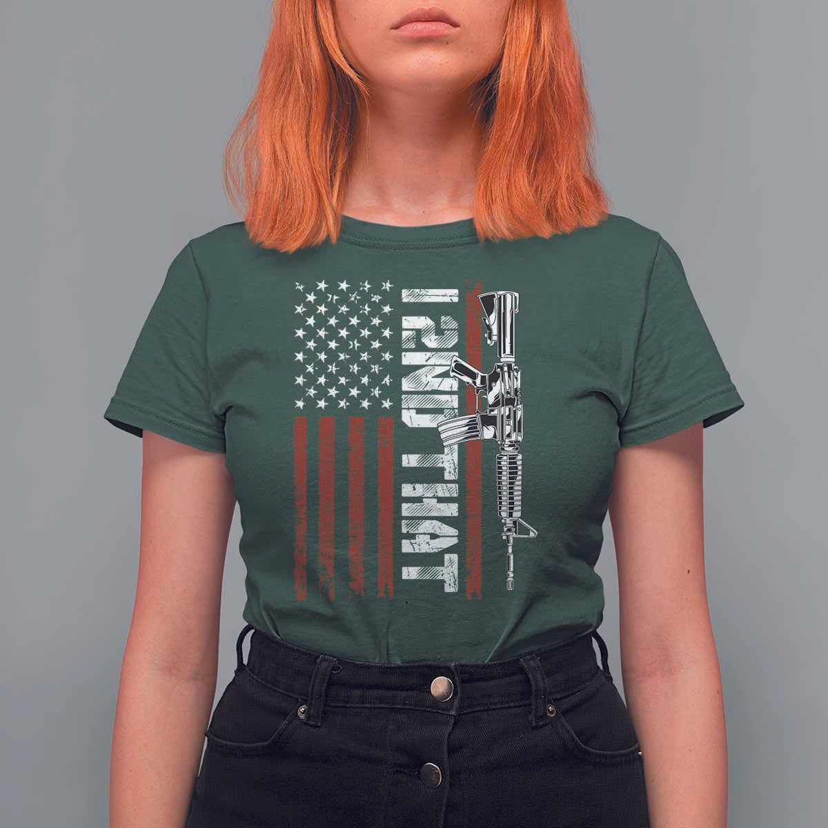 Gun Rights Patriotic T Shirt For Women I 2nd That Second Amendment Pro Gun American Flag