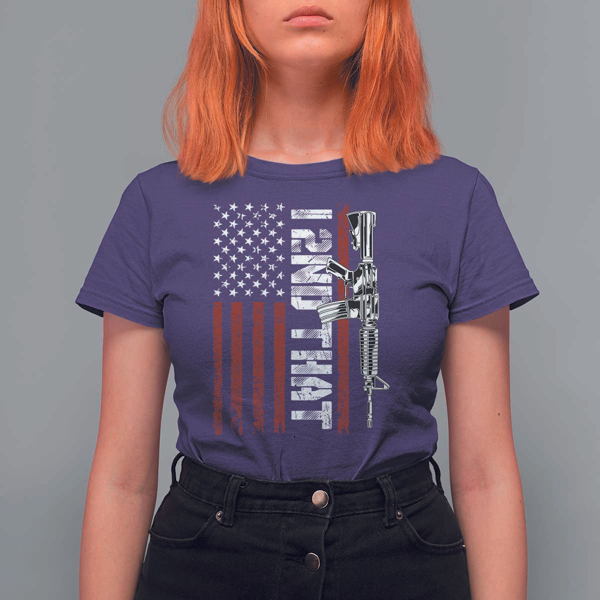 Gun Rights Patriotic T Shirt For Women I 2nd That Second Amendment Pro Gun American Flag