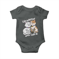 Cat Lover Baby Onesie Life Is Better With Cats Cute