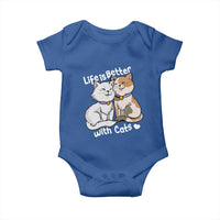 Cat Lover Baby Onesie Life Is Better With Cats Cute