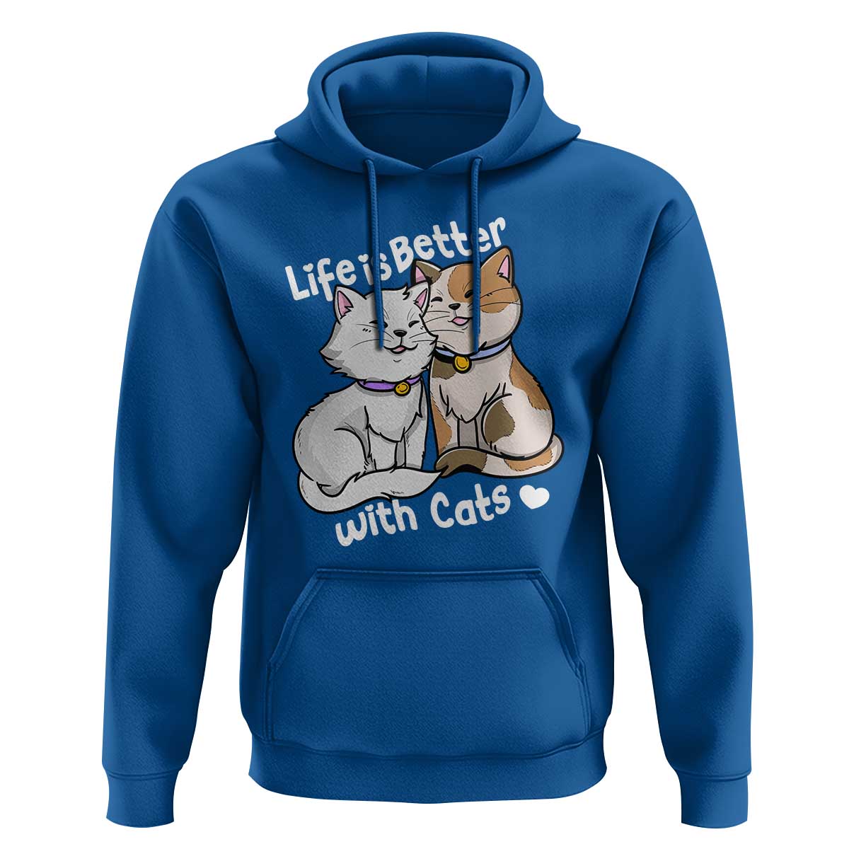 Cat Lover Hoodie Life Is Better With Cats Cute