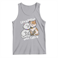 Cat Lover Tank Top Life Is Better With Cats Cute