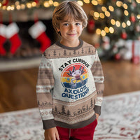 Funny Axolotl Pun Ugly Christmas Sweater I Stay Curious Axolotl Question Retro - Wonder Print Shop