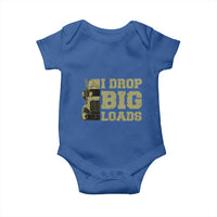 Funny Truck Driver Baby Onesie I Drop Big Load Funny Big Rig Semi-Trailer Dad