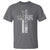 Blessed Papa Christian Cross T Shirt Faithful Dad Religious American Flag