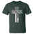 Blessed Papa Christian Cross T Shirt Faithful Dad Religious American Flag