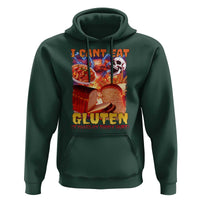 Funny Gluten Intolerance Hoodie I Can't Eat Gluten It Makes My Tummy Hurt Skeleton Meme