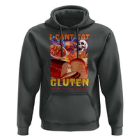 Funny Gluten Intolerance Hoodie I Can't Eat Gluten It Makes My Tummy Hurt Skeleton Meme