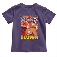 Funny Gluten Intolerance Toddler T Shirt I Can't Eat Gluten It Makes My Tummy Hurt Skeleton Meme