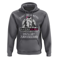 Funny Grandma Dinosaur Hoodie Dont Mess With Grandmasaurus Youll Get Jurasskicked