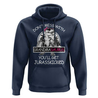 Funny Grandma Dinosaur Hoodie Dont Mess With Grandmasaurus Youll Get Jurasskicked