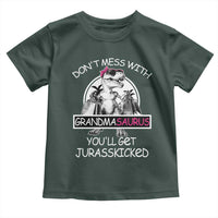 Funny Grandma Dinosaur Toddler T Shirt Dont Mess With Grandmasaurus Youll Get Jurasskicked