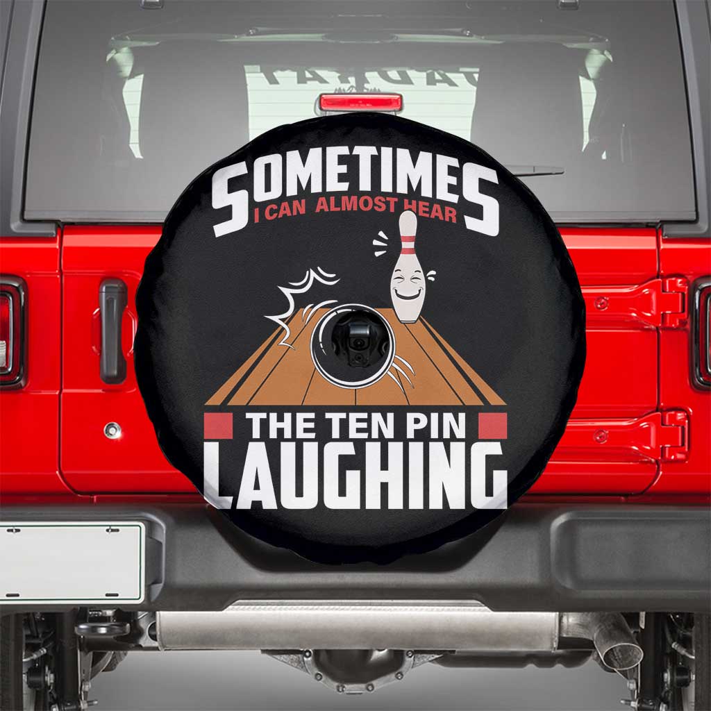 Funny Bowling Spare Tire Cover Hear The Ten Pin Laughing Bowler