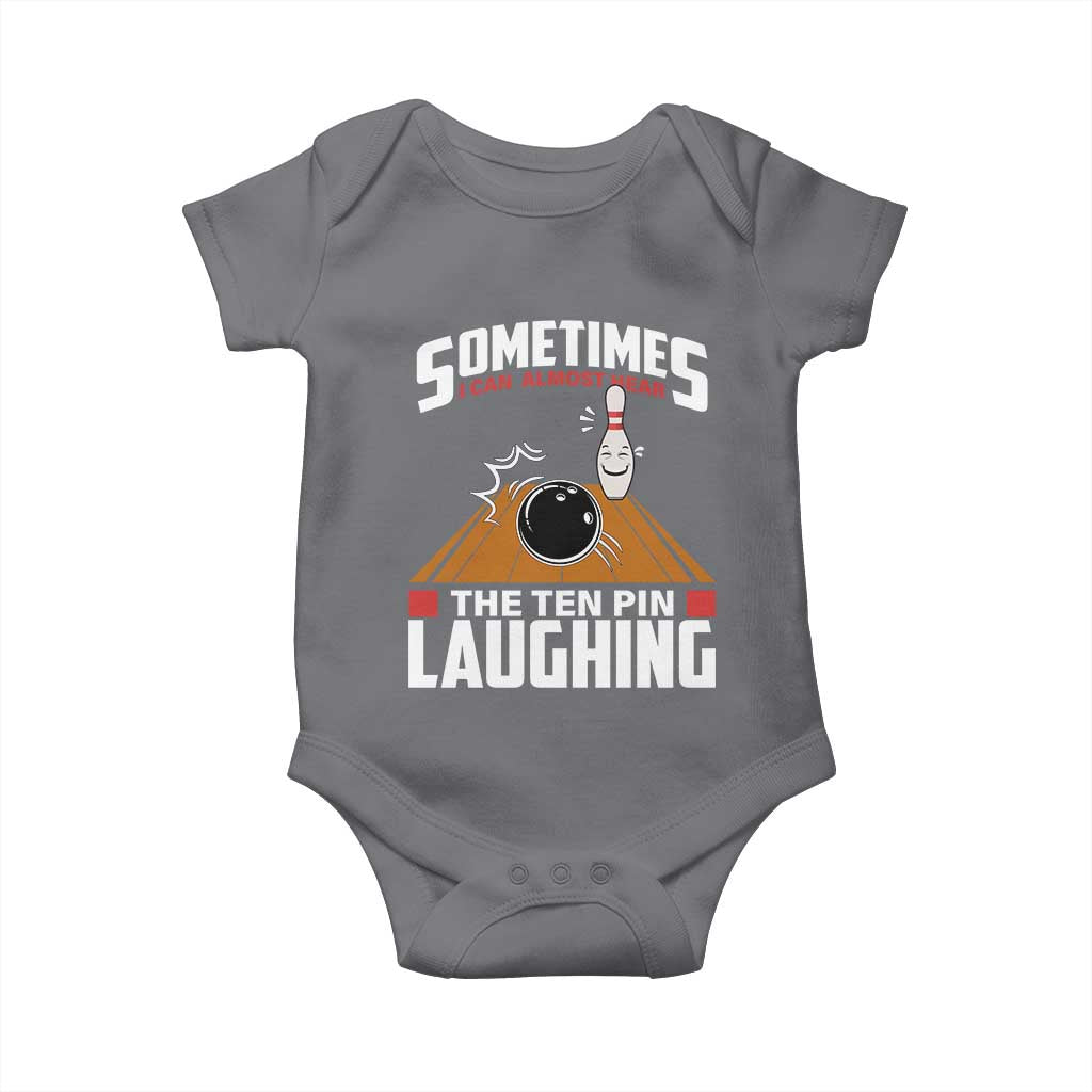 Funny Bowling Baby Onesie Hear The Ten Pin Laughing Bowler