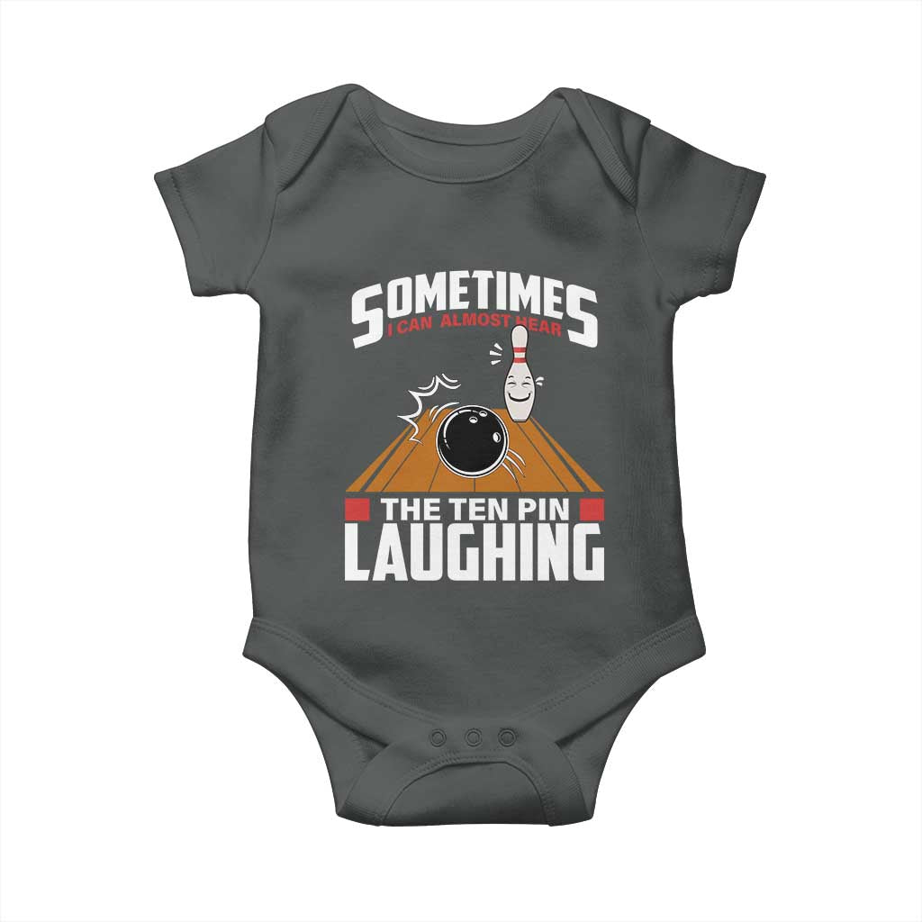 Funny Bowling Baby Onesie Hear The Ten Pin Laughing Bowler