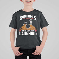 Funny Bowling T Shirt For Kid Hear The Ten Pin Laughing Bowler