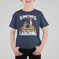 Funny Bowling T Shirt For Kid Hear The Ten Pin Laughing Bowler