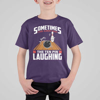 Funny Bowling T Shirt For Kid Hear The Ten Pin Laughing Bowler