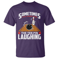 Funny Bowling T Shirt Hear The Ten Pin Laughing Bowler