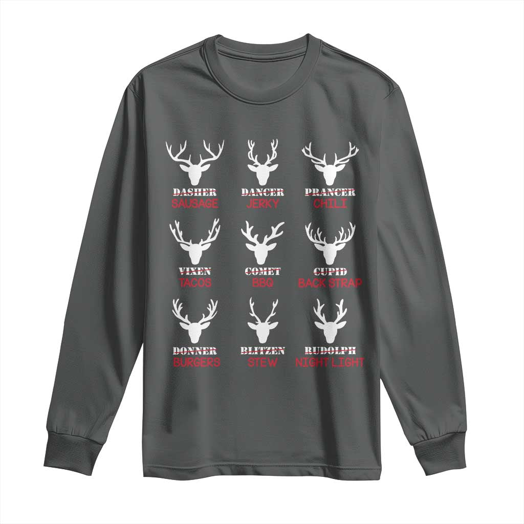 Funny Deer Hunting Long Sleeve Shirt Hunter of All Santa's Reindeer