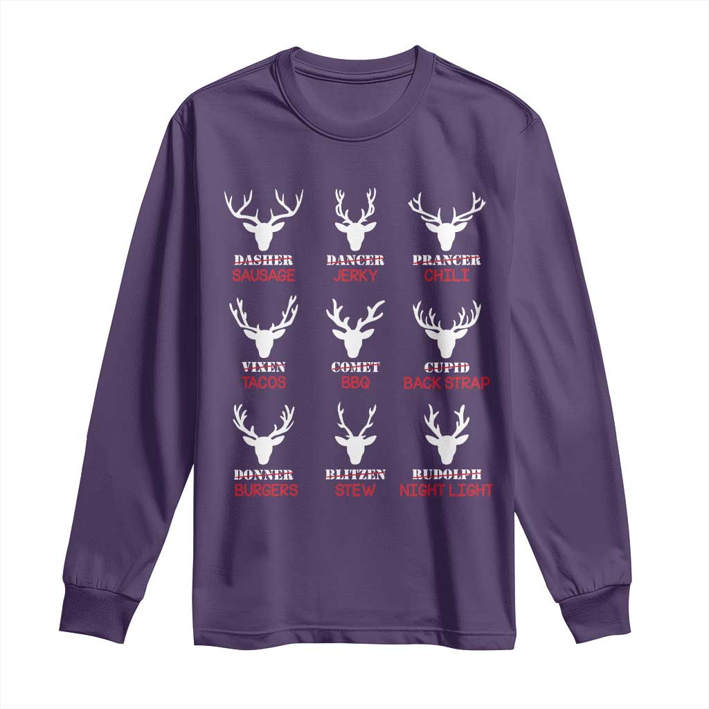 Funny Deer Hunting Long Sleeve Shirt Hunter of All Santa's Reindeer