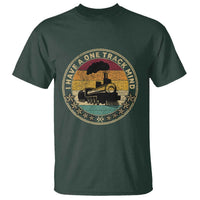 Funny I Have A One Track Mind T Shirt Train Railroad Retro Engine Model