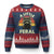 Funny Raccoon Ugly Christmas Sweater A Little Feral Trash Panda Meme Retro - Wonder Print Shop