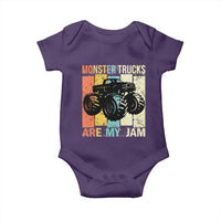 Monster Trucks Are My Jam Baby Onesie Vintage Retro