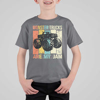 Monster Trucks Are My Jam T Shirt For Kid Vintage Retro