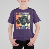 Monster Trucks Are My Jam T Shirt For Kid Vintage Retro