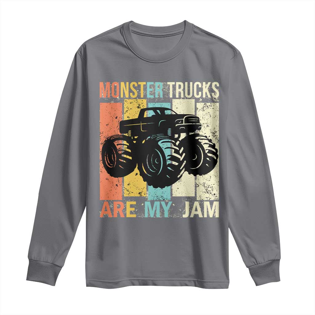 Monster Trucks Are My Jam Long Sleeve Shirt Vintage Retro
