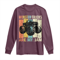 Monster Trucks Are My Jam Long Sleeve Shirt Vintage Retro