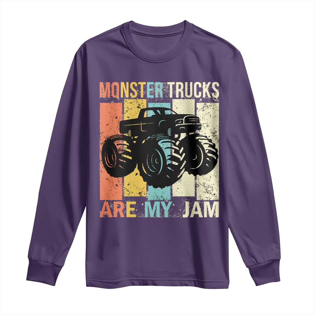 Monster Trucks Are My Jam Long Sleeve Shirt Vintage Retro