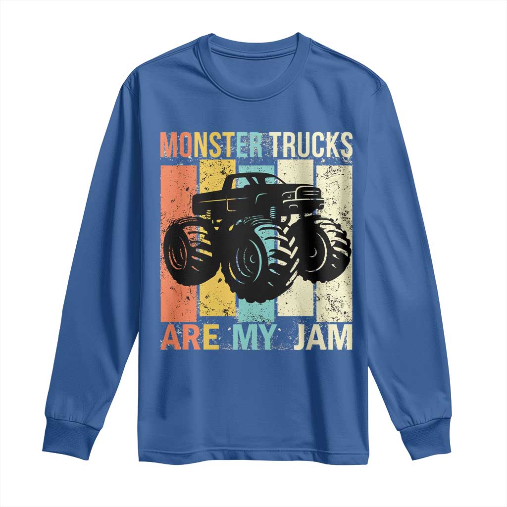 Monster Trucks Are My Jam Long Sleeve Shirt Vintage Retro