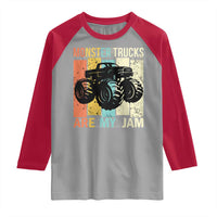 Monster Trucks Are My Jam Raglan Shirt Vintage Retro