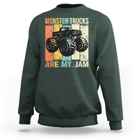 Monster Trucks Are My Jam Sweatshirt Vintage Retro