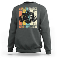 Monster Trucks Are My Jam Sweatshirt Vintage Retro