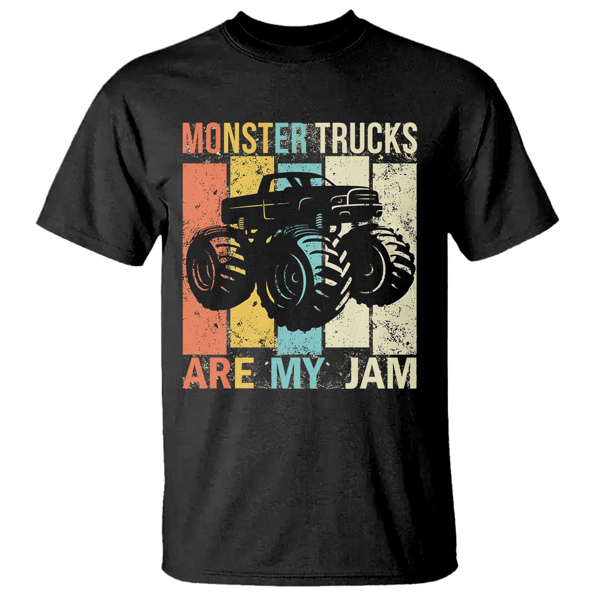Monster Trucks Are My Jam T Shirt Vintage Retro