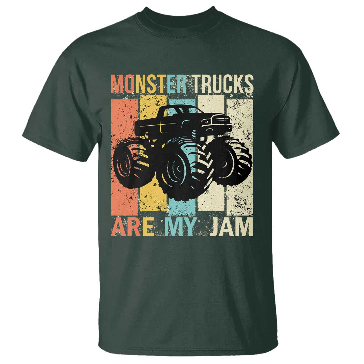 Monster Trucks Are My Jam T Shirt Vintage Retro