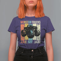Monster Trucks Are My Jam T Shirt For Women Vintage Retro