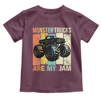 Monster Trucks Are My Jam Toddler T Shirt Vintage Retro