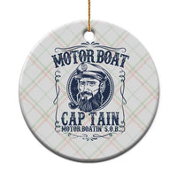 Motor Boat Captain Ceramic Ornament Funny Pontoon Boating Motor Boatin Lake Life - Wonder Print Shop