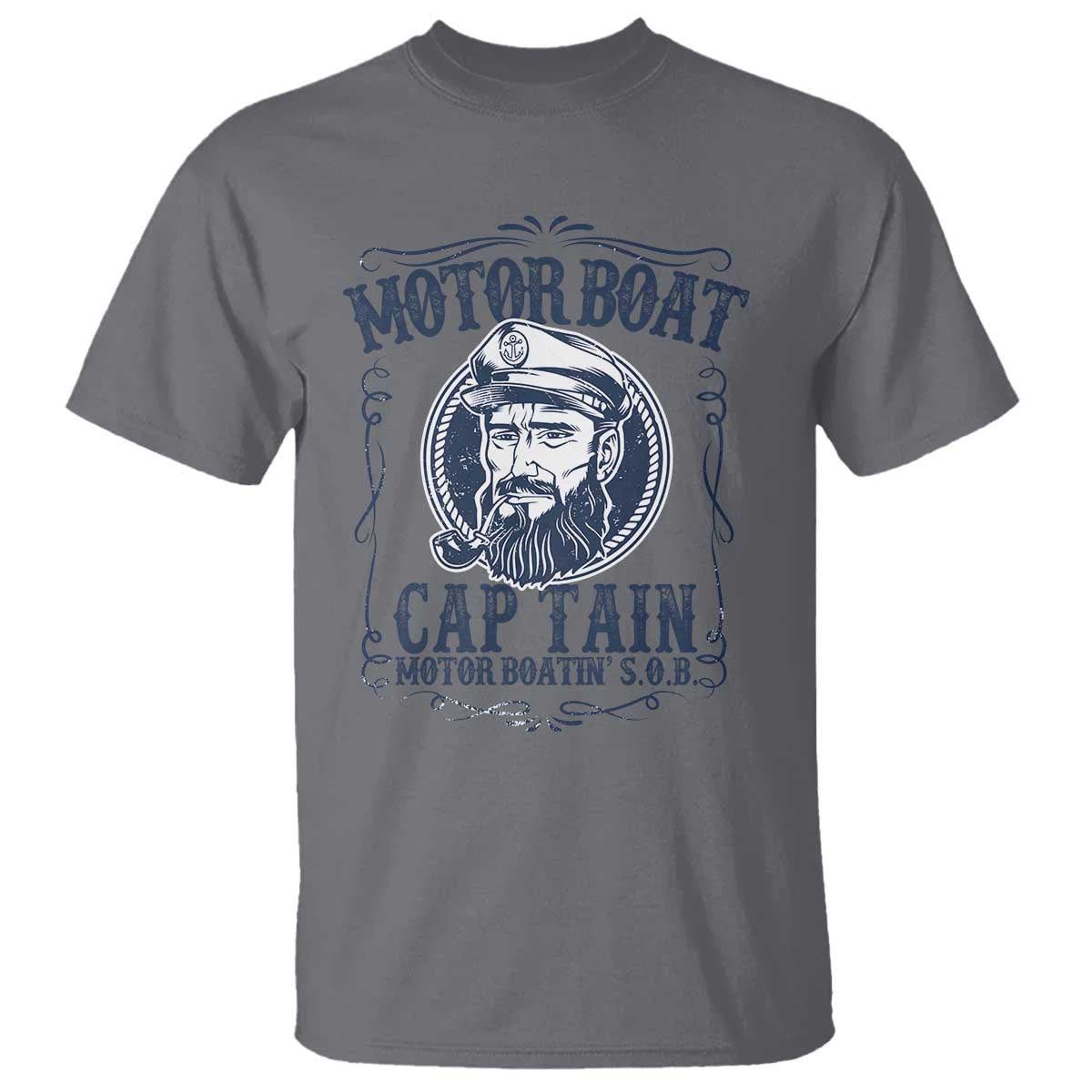 Motor Boat Captain T Shirt Funny Pontoon Boating Motor Boatin Lake Life