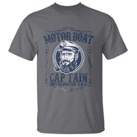 Motor Boat Captain T Shirt Funny Pontoon Boating Motor Boatin Lake Life