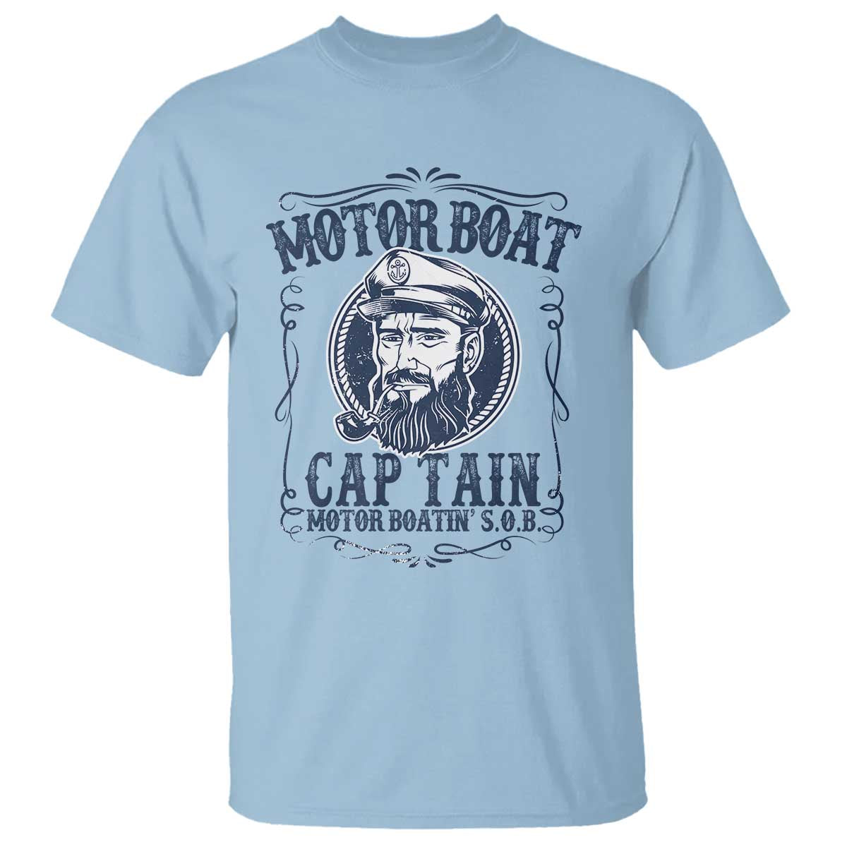 Motor Boat Captain T Shirt Funny Pontoon Boating Motor Boatin Lake Life