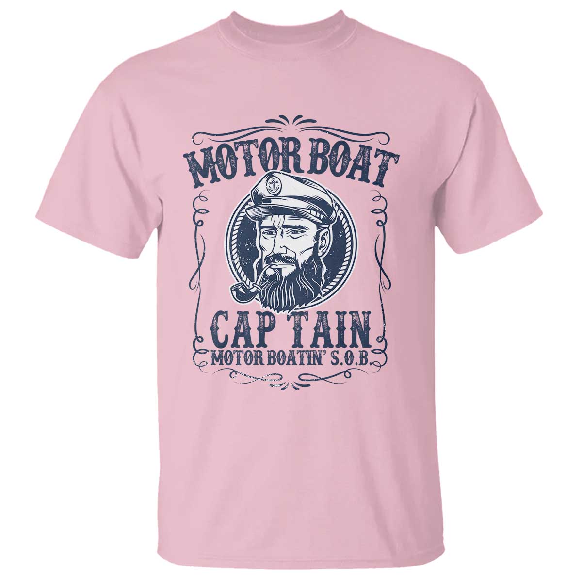 Motor Boat Captain T Shirt Funny Pontoon Boating Motor Boatin Lake Life