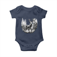 Deer Hunting Baby Onesie Deer Forest Nature Lover Stag Hunter