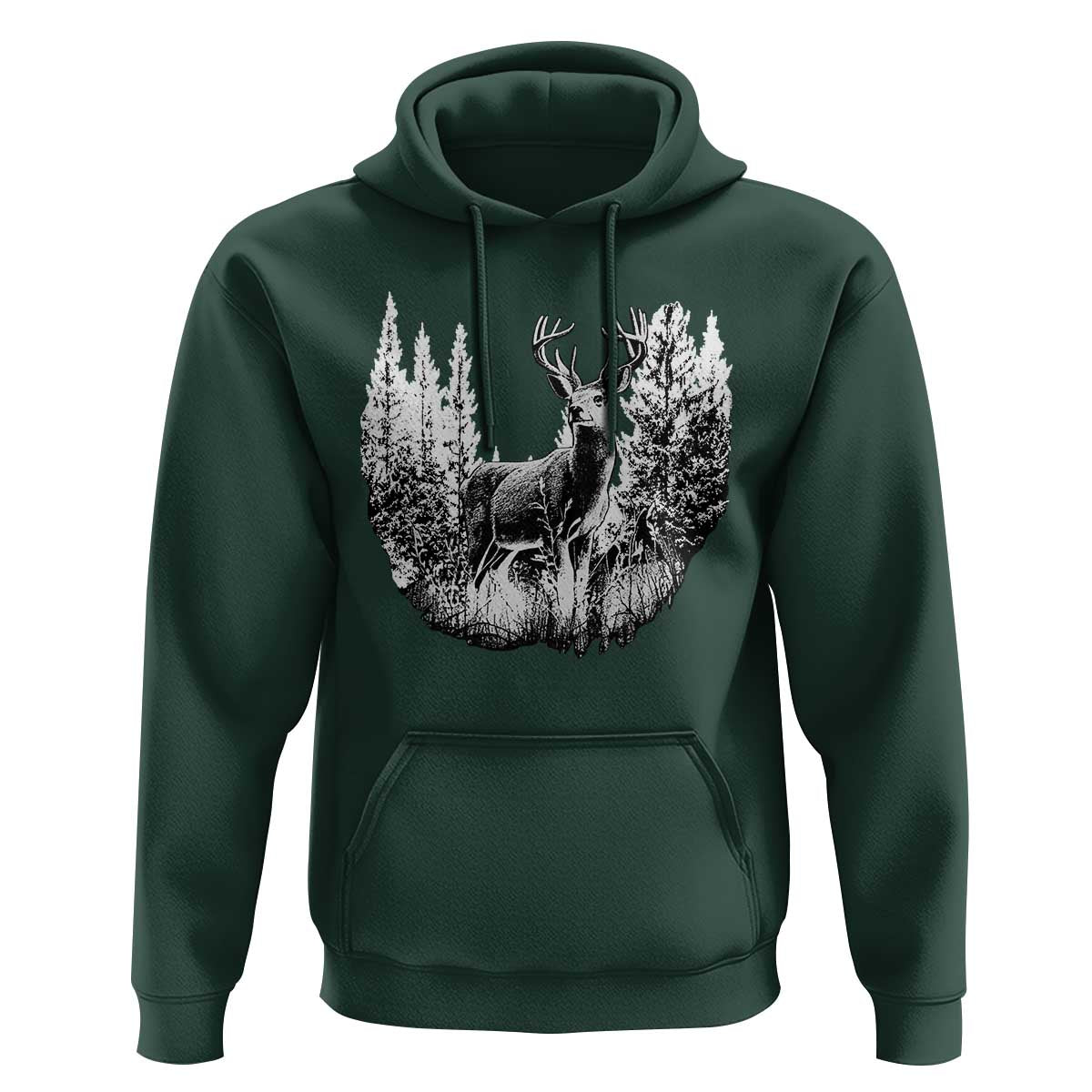 Deer Hunting Hoodie Deer Forest Nature Lover Stag Hunter