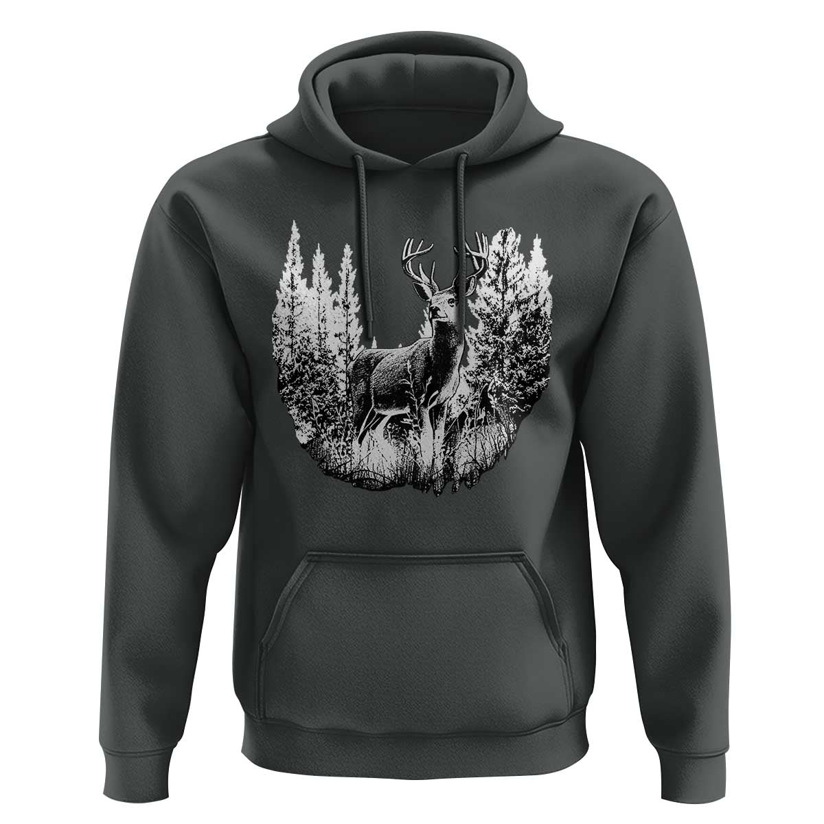 Deer Hunting Hoodie Deer Forest Nature Lover Stag Hunter